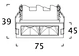 multi spot light downlight linear